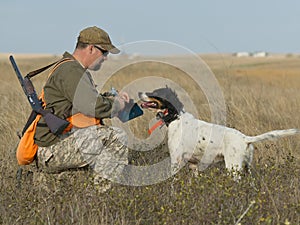 Hunter with his dog