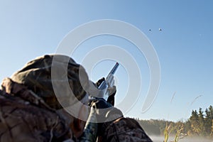 Hunter taking aim