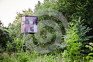 Hunter tower in the forest