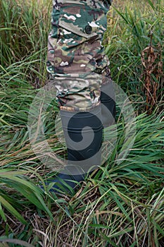 Hunter uniform closeup.
