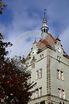 Hunting castle of Count Schoenborn in Karpaty Village. Zakarpattia Region, Ukraine