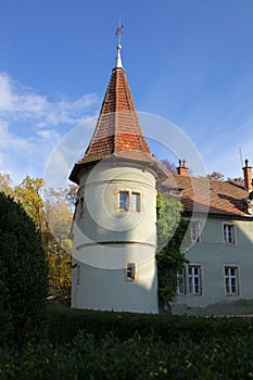 Hunting castle of Count Shenborn in Carpaty Village. Zakarpattja Region, Ukraine