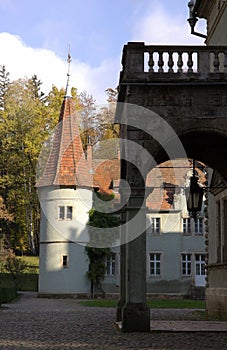 Hunting castle of Count Shenborn in Carpaty Village. Zakarpattja Region, Ukraine