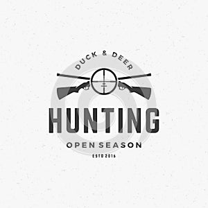 Hunting Club Vintage Logo Template Emblem.