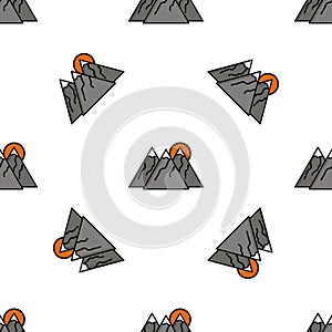 Hunting flat icon pattern