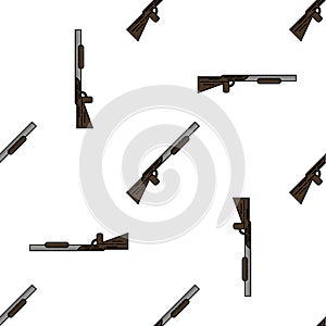 Hunting flat icon pattern