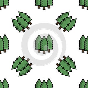 Hunting flat icon pattern