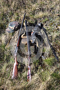 Hunting Gear - Hunting Supplies and Equipment. Hunting season began. Hobbies, outdoor activities