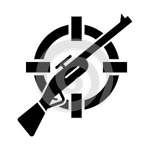 Hunting Glyph Style vector icon which can easily modify or edit