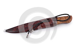 Hunting knife isolated on a white background