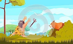 Hunting In Stone Age photo