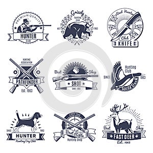 Hunting Vintage Style Emblems