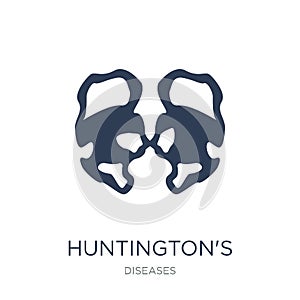 Huntington's disease icon. Trendy flat vector Huntington's disea