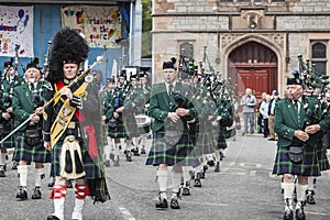 Huntly Pipe marching band