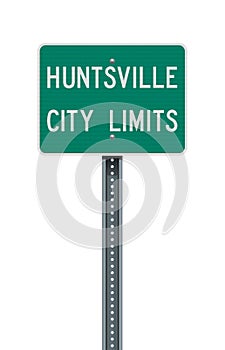Huntsville City Limits road sign