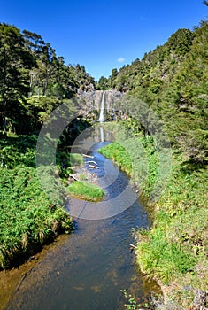 Hunua falls in the Waharau Regional Park area,Auckland,new zealand-2