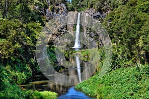 Hunua falls in the Waharau Regional Park area,Auckland,new zealand-3