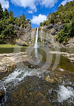 Hunua falls in the Waharau Regional Park area,Auckland,new zealand-5