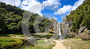 Hunua falls in the Waharau Regional Park area,Auckland,new zealand-7