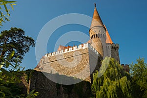 The Hunyad Castle. Medieval Gothic-Renaissance castle in Hunedoara,Transylvania. Castelul Huniazilor or Castelul Corvinestilor,