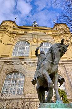 Hunyadi Janos statue, Vajdahunyad castle, Budapest