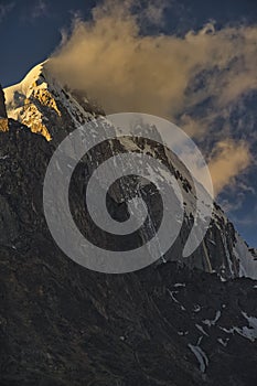 Hunza peak 6270 m from Hunza Valley, Gilgit