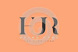 HUR abstract letter logo design