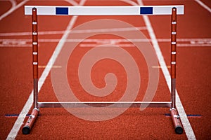 Hurdle  on race track