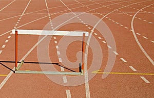 Hurdle race track