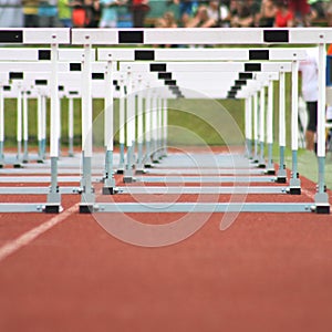 Hurdle on the track