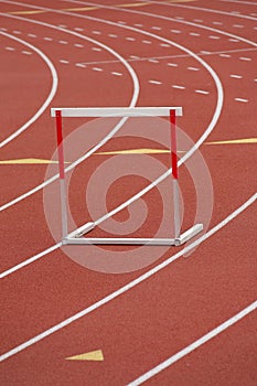 Hurdle track lane