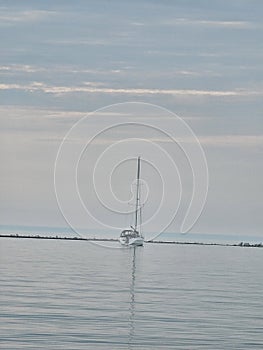 Huron Lake Sunset Goderich beach stones clear water evening Ontario Canada landscape