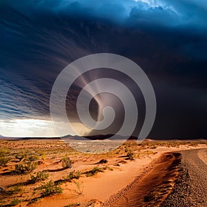 hurrican in America, AI generated