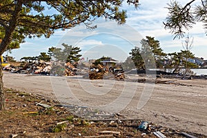 Hurrican Sandy aftermath in Point Pleasant, New Jersey