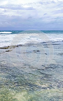 Hurricane 2021 thunderstorm tropical storm in Playa del Carmen Mexico