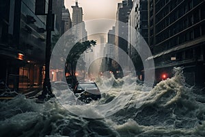 Hurricane in the city