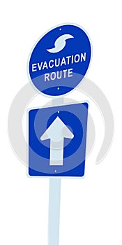 Hurricane evacuation sign