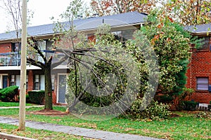 Hurricane flood and wind damage