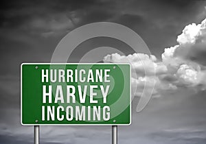 Hurricane Harvey incoming photo