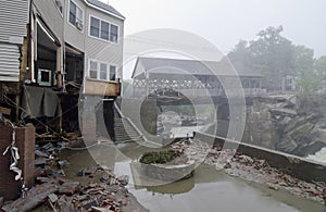 Hurricane Irene damages Quechee