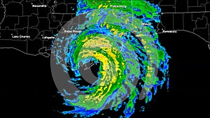 Hurricane Isaac (2012) Landfall Time Lapse