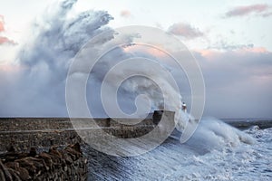 Hurricane Ophelia hits Porthcawl