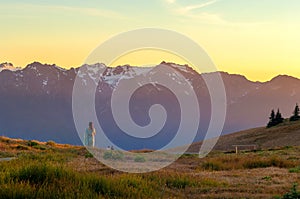 Hurricane ridge sunset