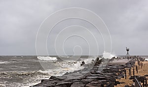 Hurricane Sandy Approaches New Jersey Shore