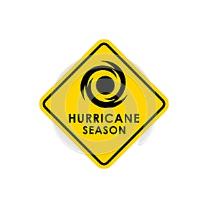 Hurricane season flat vector illustration. photo