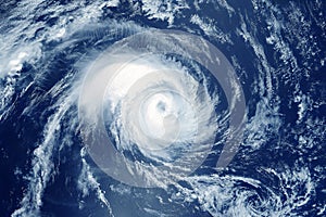 Hurricane from space. The atmospheric cyclone. Elements of this image furnished by NASA