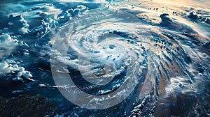 Hurricane Spacetime Swirl in the Sky