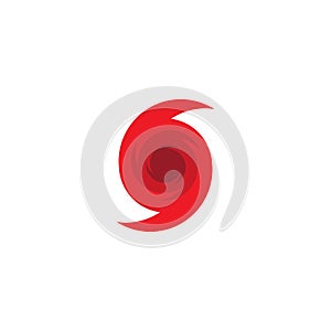 Hurricane symbol, abstract hurricane icon