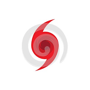 Hurricane symbol, abstract hurricane icon