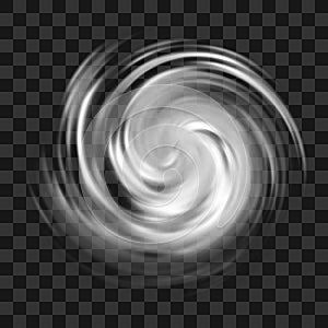 Hurricane symbol on dark transparent background in Vector file version (eps) photo